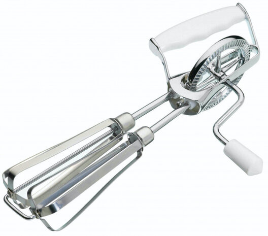 garde roterend 27,5 cm RVS zilver/wit