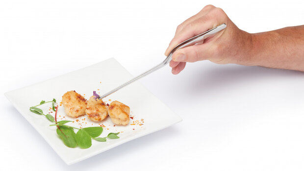 dinerpincet 21 cm RVS zilver