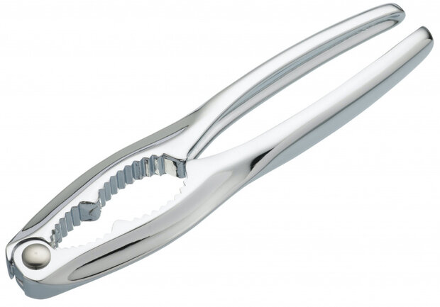 notenkraker 16 cm chroom/staal zilver