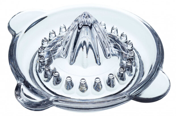 citruspers handmatig 13 x 7 cm glas transparant