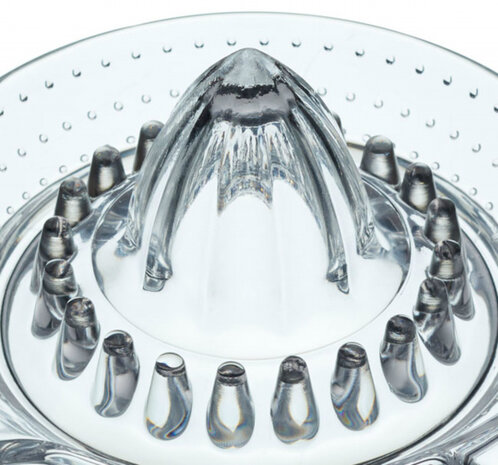 citruspers handmatig 13 x 7 cm glas transparant