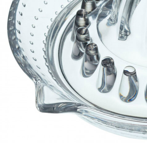 citruspers handmatig 13 x 7 cm glas transparant