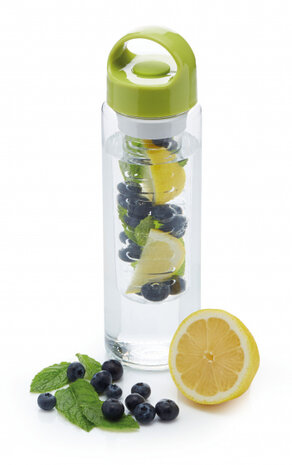 waterfles infuse 18 cm 500 ml groen