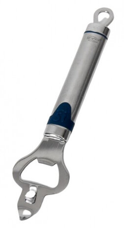 flesopener Merkur 19 x 4 x 2 cm RVS zilver