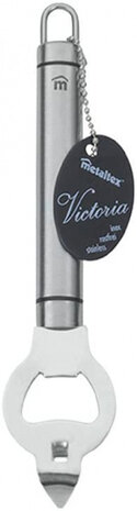 flesopener Merkur 19 x 4 x 2 cm RVS zilver