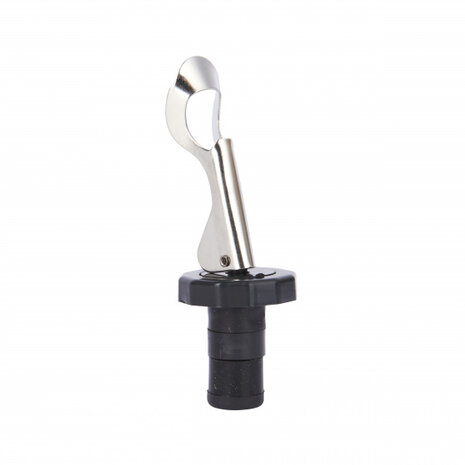 flesstoppers 9,5  x 3,5 cm RVS zilver 3 stuks