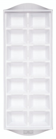 ijsblokjesvorm 12 x 32 cm wit