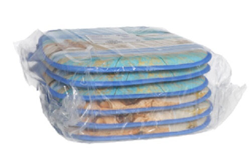 tuinstoelkussen zeesterren 38x38 cm polyester blauw
