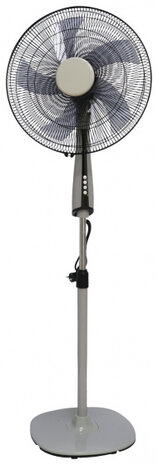statiefventilator 60 watt 45 x 170 cm grijs