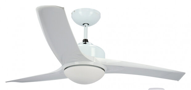 plafondventilator 70 watt 132 x 40 cm wit