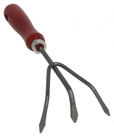 handharkje 28 x 9,5 x 4 cm staal/hout rood