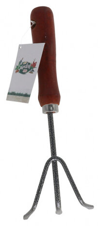 handharkje 28 x 9,5 x 4 cm staal/hout rood