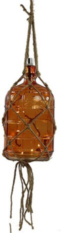 hanglamp Nino led 27 cm glas oranje