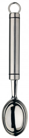 ijsschep 23 x 4,5 cm RVS zilver