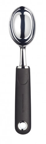 ijsschep 20 cm RVS/nylon zwart/zilver