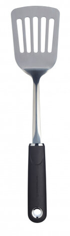 spatel 35,5 cm RVS/nylon zilver/zwart