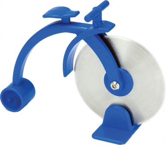 pizzasnijder PZT-2 RVS blauw/zilver