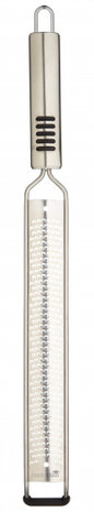 zest rasp 16 x 4 cm RVS zilver