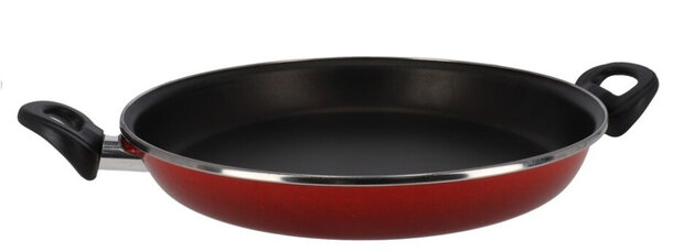 paellapan Rosso 43,5 x 31,5 x 5,5 cm RVS rood/zwart
