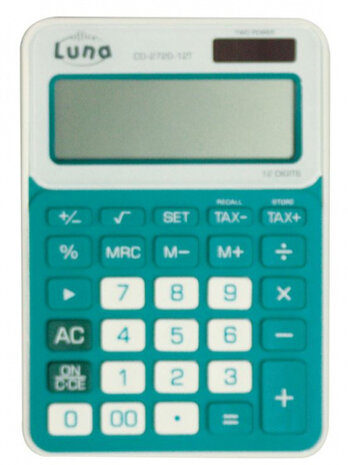 rekenmachine CH-2720-12 turquoise