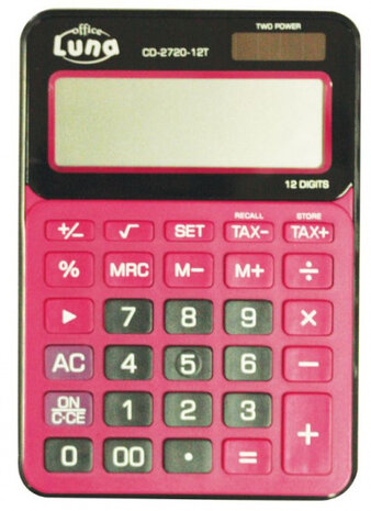 rekenmachine CH-2720-12 roze