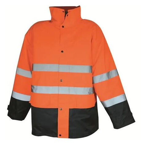 werkjas katoen oranje/zwart maat L