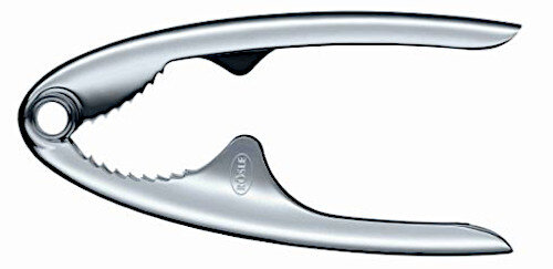 notenkraker 19,5 x 10 cm RVS zilver