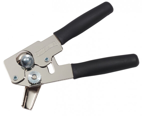 blikopener Comfort Grip Compact 16 cm RVS zwart