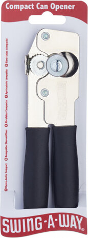 blikopener Comfort Grip Compact 16 cm RVS zwart
