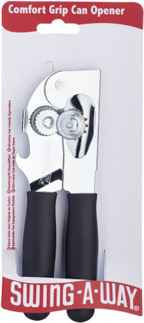 blikopener Comfort Grip Portable 18 cm RVS zwart