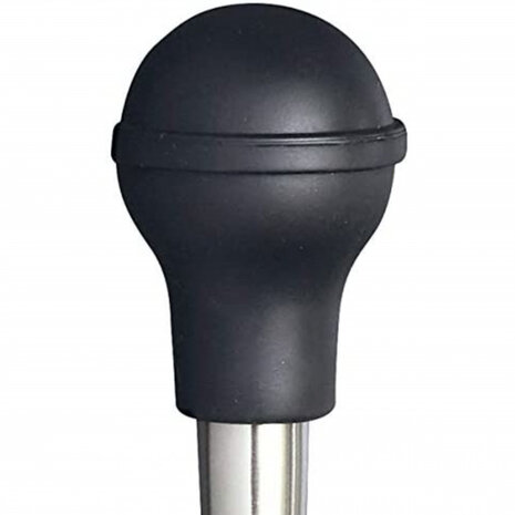 marinadespuit 29 cm RVS zwart/zilver
