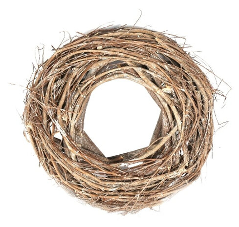kerstkrans Brendy 8 x 40 x 48 cm hout bruin