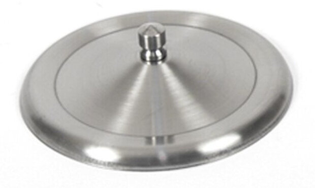 pannendeksel 14 cm RVS zilver