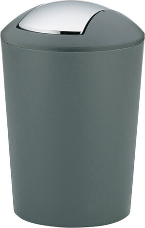afvalemmer Marta 5 liter 29 x 19 cm grijs