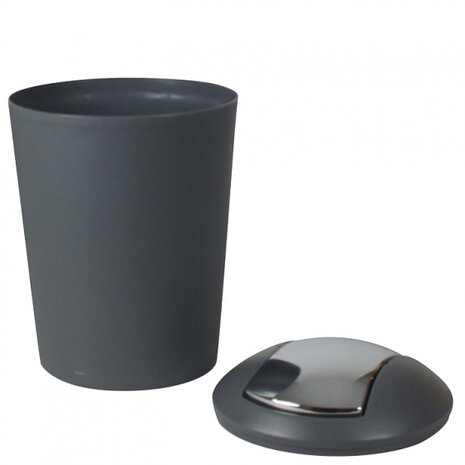 afvalemmer Marta 5 liter 29 x 19 cm grijs