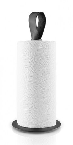 keukenrolhouder 23,4 x 13,4 cm RVS zwart