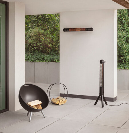 terrasverwarmer Heat Up 2500W 88 x 18 cm alu zwart