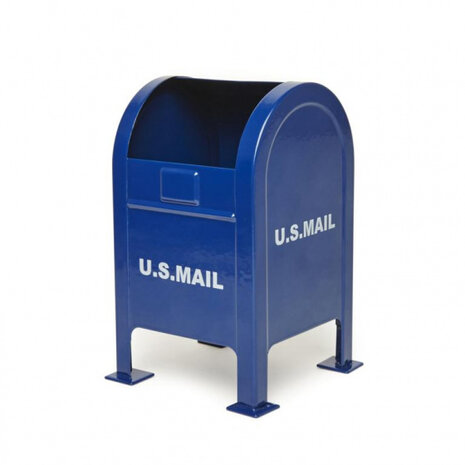 pennenhouder US Mail 8,6 x 13,2 cm staal blauw