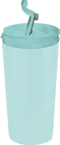 thermosbeker dubbelwandig 350 ml RVS mintgroen