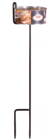grondpin Tuinkaarsen 6 x 45 cm staal zwart
