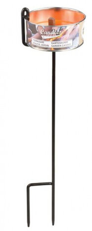 grondpin Tuinkaarsen 6 x 45 cm staal zwart