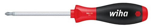 schroevendraaier Phillips SoftFinish PH2x100 mm staal rood