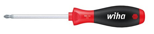 schroevendraaier Pozidriv PZ0 x 60 mm staal rood