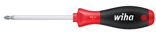 schroevendraaier Pozidriv PZ1 x 80 mm staal rood