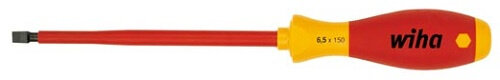 schroevendraaier sleufkop elektra 2,5 x 75 mm staal rood