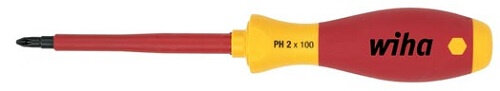 schroevendraaier Phillips elektra PH3x150 mm staal rood