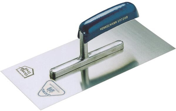 raapspaan Pro 28 x 13 cm RVS zilver/blauw