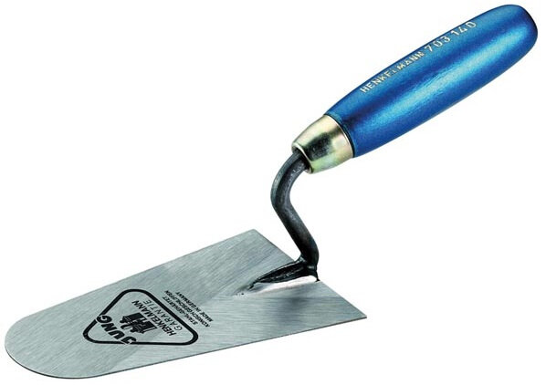 stukadoorstroffel rond Pro 16 cm staal zilver