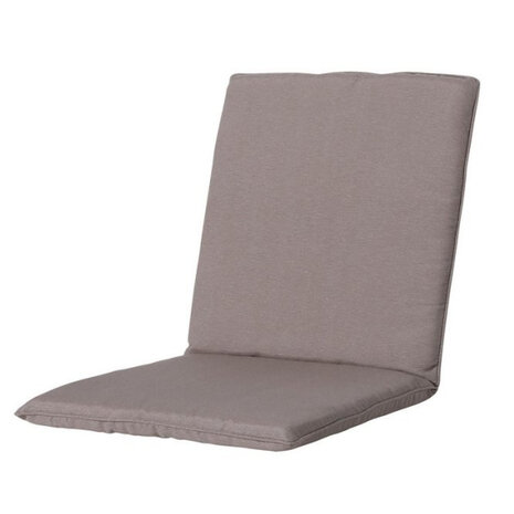 tuinkussen lage rug 105 x 50 cm katoen/polyester taupe