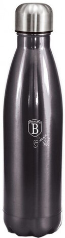 drinkfles Pro vacu&uuml;m 0,5 liter RVS zwart